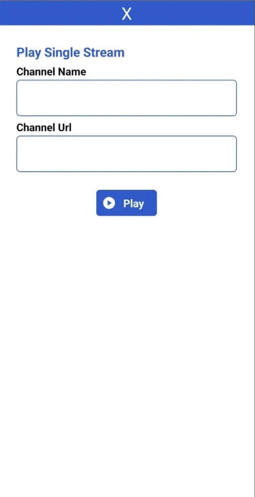 the IPTV world app called world IPTV player